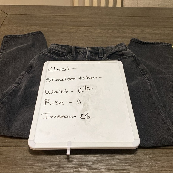 Womens NWOT PacSun Eco Black Distressed Dad Jeans | Size 26 - Picture 7 of 11